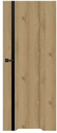 Drzwi wewnętrzne - Drzwi z podcięciem Exmoor 80 prawe dąb grandson czarna linia SGSB000011 - miniaturka - grafika 1