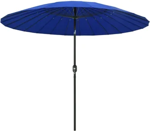 vidaXL Parasol ogrodowy na słupku aluminiowym, 270 cm, lazurowy vidaXL - Parasole ogrodowe - miniaturka - grafika 8