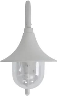 vidaXL Ścienna lampa ogrodowa, 42 cm, E27, aluminiowa, biała - Lampy ogrodowe - miniaturka - grafika 2