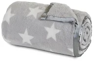 Koce i narzuty dla dzieci - babybay koc do przytulania, ciemnoszary gwiazdy Biały Babybay_500715 - miniaturka - grafika 1