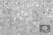 Okleiny - Dekoban Dekoban Folia statyczna kamyki transparentne 45 cm - miniaturka - grafika 1