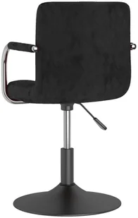 Fotel biurowy, krzesło biurowe vidaXL Obrotowe krzesło biurowe, czarne, tapicerowane aksamitem! 334603 - Fotele i krzesła biurowe - miniaturka - grafika 6