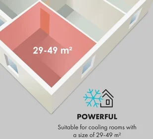 Klarstein Kraftwerk Smart 10K, klimatyzator 3 w 1, 10 000 BTU, sterowanie przy użyciu aplikacji, antracytowy ACO15-Kraftwerk10K B - Klimatyzatory - miniaturka - grafika 4