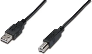Digitus ak-300102-018-S 1,8 m Länge USB 2.0 A Stecker - B-Stecker Anschluss Kabel - Schwarz - Kable USB - miniaturka - grafika 2