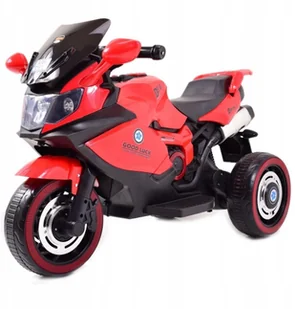 Super-Toys DUŻY MOTOR ŚCIGACZ STRONG 2 EXCLUSIVE/518 DLX-518-CZERWONY - Pojazdy elektryczne dla dzieci - miniaturka - grafika 4