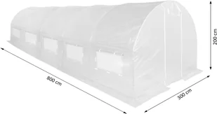 HOME & GARDEN Folia na stelaż tunelu ogrodowego 300 x 800 cm zielona 498753 - Agrowłókniny - miniaturka - grafika 5