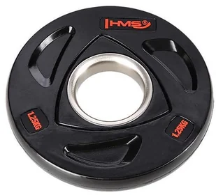 HMS TOX01 CZARNY TALERZ OLIMPIJSKI OGUMOWANY 1.25 KG - Pozostały sprzęt siłowy - miniaturka - grafika 2