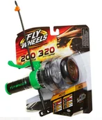 Tory, garaże, parkingi - Jakks Pacific Fly Wheels. Wyrzutnia. 2 opony, zielone - miniaturka - grafika 1