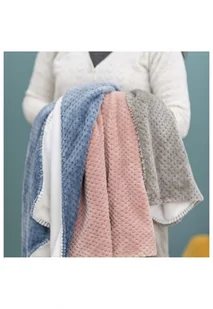 Nattou Kocyk niebiesko-biały 5O41O3 5O41O3 SAM ONE SIZE - Koce i narzuty dla dzieci - miniaturka - grafika 3