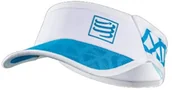 Akcesoria turystyczne - Compressport Spiderweb Visor UltraLight limited Edition  Running osłona przeciwsłoneczna do biegania, biały, jeden rozmiar CS-SULVISOR-01 - miniaturka - grafika 1