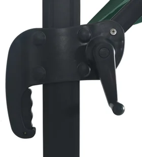 vidaXL Parasol z LED i aluminiowym słupkiem 400x300 cm zielony 47005 - Parasole ogrodowe - miniaturka - grafika 8