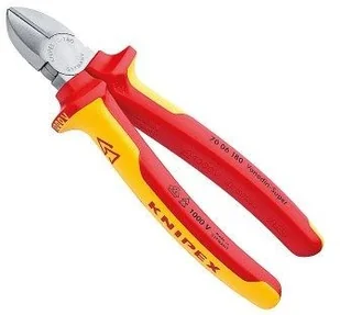 Knipex SZCZYPCE TNĄCE BOCZNE IZOLOWANE 160MM KN 70 06 160 - Kombinerki i obcęgi - miniaturka - grafika 2