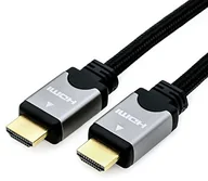 Kable - Rotronic ROLINE 11045854 kabel High Speed   HDMI z Ethernet, 7,5 m Czarny/srebrny 11045854 - miniaturka - grafika 1