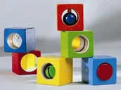 Klocki - Haba Klocki sensoryczne - rozwojowe Discovery HB1192 - miniaturka - grafika 1