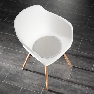 Dekoria Podkładka Dot na krzesło, srebrny, 34x2 cm - Pokrowce na meble - miniaturka - grafika 4