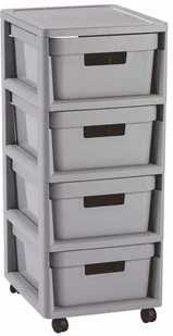 Curver Regał z 4 szufladami Infinity, 30,0x36,0x69,0 cm - Pojemniki na zabawki - miniaturka - grafika 4