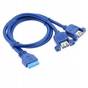 Akyga AKYGA ADAPTER 2XUSB A 3.0 USB 19 PIN AK-CA-62 - Akcesoria do komputerów stacjonarnych - miniaturka - grafika 2