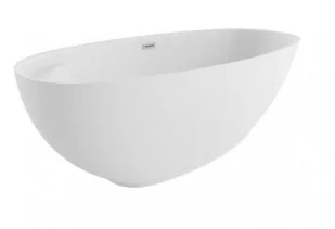 Polimat Wanna wolnostojąca z półką 165x75 cm /190 L akryl ,biała KIVI 00471 - Wanny - miniaturka - grafika 2