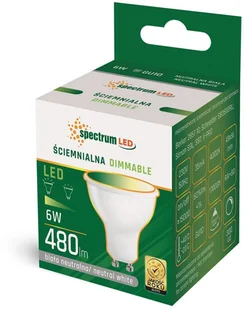 Spectrum SpectrumLED Led Gu10 230v 6w Nw Dimmable WOJ+14385 - Żarówki LED - miniaturka - grafika 2