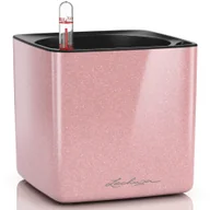 Donice - Lechuza Donica stołowa CUBE Glossy 14 ALL-IN-ONE, róż, wysoki połysk - miniaturka - grafika 1