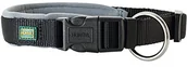 Obroże dla psów - Hunter obroża dla psa z neoprenu Vario Plus, nylon/neopren, czarny/szary 62193 - miniaturka - grafika 1