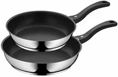 Patelnie - WMF teflonowa patelnia z rączką, powlekana, z uchwytem ze stali szlachetnej Cromargan, pasująca do kuchenek indukcyjnych, należy zmywać ręcznie 733026299 - miniaturka - grafika 1