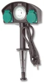 Lampy ogrodowe - Ecolite Zewnętrzny słupek zasilający z timerem 2Z IP44 - miniaturka - grafika 1