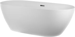 Corsan Wanna wolnostojąca E041 Olvena 160 cm z wykończeniem różowe złoto 649056 - Wanny - miniaturka - grafika 3