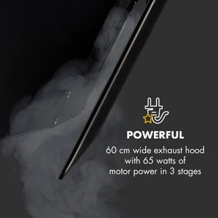 Klarstein Laurel 60 Czarny (CGCH5-Laurel-60) - Okapy kuchenne - miniaturka - grafika 8