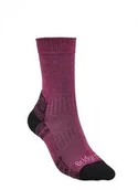 Skarpetki i podkolanówki sportowe - Bridgedale Skarpety damskie HIKE LT MERINO E kolor oberżyna - miniaturka - grafika 1