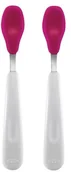 Sztućce dla dzieci - Oxo Zestaw Łyżeczek 6 m+ Pink - miniaturka - grafika 1