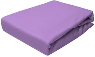 Prześcieradła - Darymex D.GRUCA I R.RĄCZKA SPÓŁKA JAWNA Prześcieradło z gumką, Jersey, 140x200 cm, fioletowe - miniaturka - grafika 1