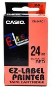 Papier do drukarek - Casio Taśna XR-6RD1 czarny druk/czerwony podkład nielaminowany 8m 6mm XR-6RD1 - miniaturka - grafika 1