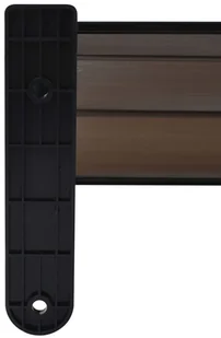 vidaXL Daszek nad drzwi, czarny, 240 x 100 cm, plastik - Markizy - miniaturka - grafika 6