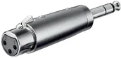 Złącza, przejściówki, adaptery - Wentronic adapter (3-biegunowe XL złącze xl012 XL na wtyk 6,35 MM Stereo), 1 szt. 27514-GB - miniaturka - grafika 1