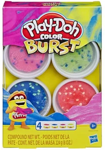 Hasbro Play-Doh Color Burst Bright Pack - Masy plastyczne - miniaturka - grafika 2