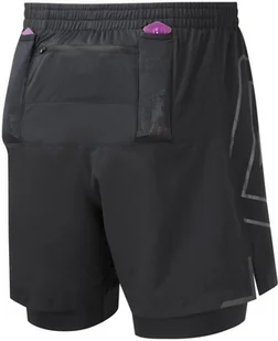 RONHILL RONHILL Spodenki biegowe męskie TECH MARATHON TWIN SHORT czarne - Spodnie sportowe męskie - miniaturka - grafika 2