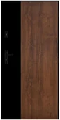 Drzwi zewnętrzne - Drzwi zewnętrzne stalowe Tikana orzechowe 80 prawe - miniaturka - grafika 1