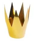 PartyDeco Korona, złota, 5.5 cm, 3 sztuki - Dodatki do strojów karnawałowych - miniaturka - grafika 3