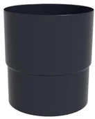 Rynny i akcesoria - Scala Plastics Mufa rynnowa 50 mm Grafitowa - miniaturka - grafika 1