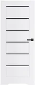 Drzwi wewnętrzne - Drzwi z podcięciem Toreno 70 lewe białe z czarnymi szybkami BEWHF000004KF - miniaturka - grafika 1