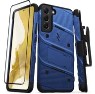 Etui i futerały do telefonów - Zizo Bolt Bundle Pancerne Etui do Samsung Galaxy S22+ Plus ze Szkłem na Ekran + Uchwyt z Podstawką (Blue & Black) BOLT-SAMGS22PL-BLBK - miniaturka - grafika 1