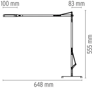 Flos Lampa biurkowa Kelvin Baza LED Shiny white F3311009 - Lampy stojące - miniaturka - grafika 3
