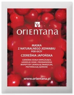 Orientana Maska z jedwabnej tkaniny pod oczy Czereśnia japońska 2szt. - Kosmetyki pod oczy - miniaturka - grafika 2