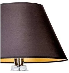 4concepts Stojąca LAMPKA sypialniana MADRID L008031214 abażurowa LAMPA nocna czarna przezroczysta L008031214 - Lampy stojące - miniaturka - grafika 4