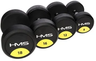 HMS Hantla 22,5 kg gumowana Pro HG HMS - Hantle i ciężarki - miniaturka - grafika 3