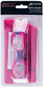 Pływanie - Martes Dziecięcy Czepek i okulary SETTI JR SET 22200-PINK/FUCH - miniaturka - grafika 1