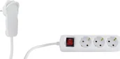 Listwy zasilające - REV Listwa zasilająca power strip 3-fold 5m white + switch 0012326115 WS - miniaturka - grafika 1