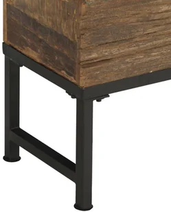 vidaXL Ławka, 160 cm, lite drewno odzyskane vidaXL - Ławki do przedpokoju - miniaturka - grafika 4