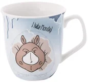 Kubki - NICI Kubek Nienawidzę poniedziałku! kolor niebiesko biały - miniaturka - grafika 1